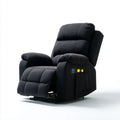 Recliner Chair 80x90x105 cm - Fabric Upholstered - Dark Gray - Modern Design