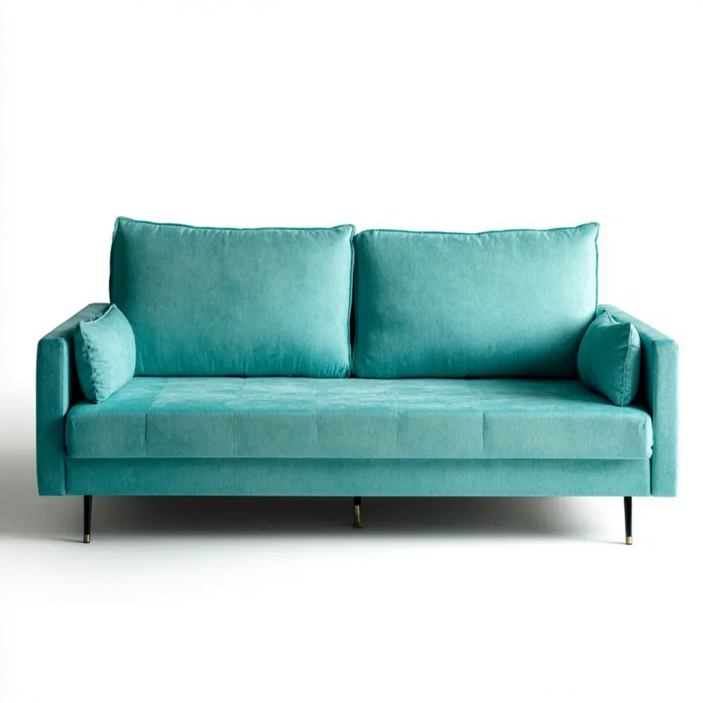 Modern Sofa Set Upholstered 200x80x85 cm - Turquoise
