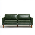 Leather Sofa Set 200x90x85 cm - Dark Green - Modern Style